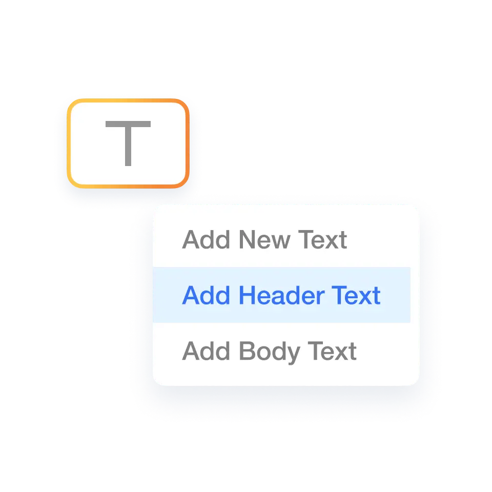 Adding headline and body text in Visla’s infographic video creator.